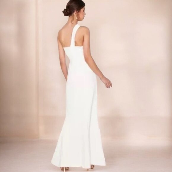 NWT Cmeo Collective Pursue One-Shoulder Gown Ivory - Picture 4 of 4